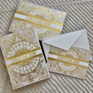 ✨NEW✨Dior Gold and White Stationery Set